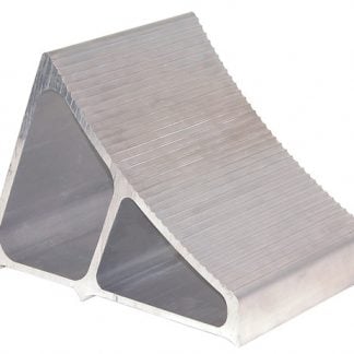 Large Extruded Aluminum Wheel Chock 7x10.75x7.8 Inch