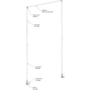 Universal Steel Tarp Arm Kit For 14-23 Foot Dump Bodies