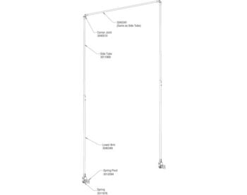 Universal Steel Tarp Arm Kit For 14-23 Foot Dump Bodies