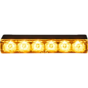 Narrow Profile 3.5 Inch Amber/Clear LED Strobe Light