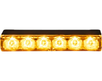 Narrow Profile 3.5 Inch Amber/Clear LED Strobe Light