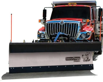 SnowDogg Full Trip Stainless MuniPlow 10 Foot x 42 Inch-Swivel-4 Inch Cylinder