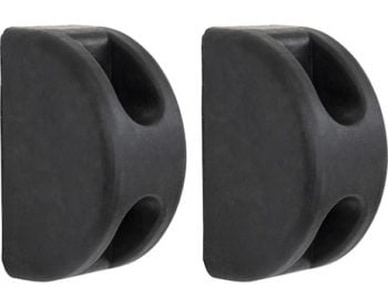 D-Shaped Molded Rubber Bumper - 3 x 3-1/2 x 6 Inch Tall - Single